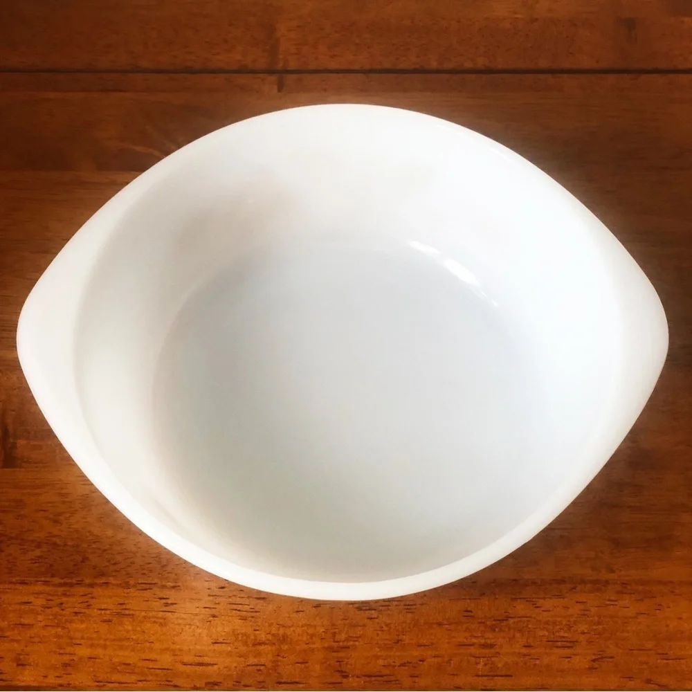 Sears 2 Quart Ovenware White Milk Glass Gold Wheat J-514 VTG 8” Oval Dish NO LID
